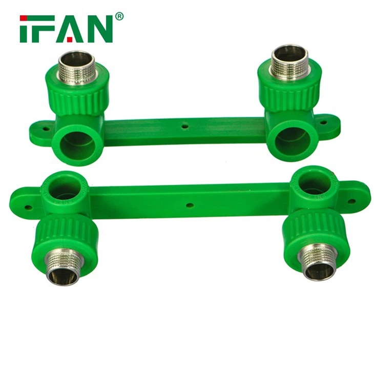 PPR Double Brass Male Elbow Fittings
